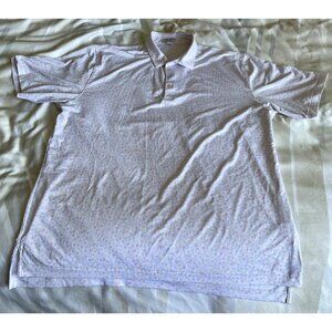 Peter Millar XL Polo Summer Comfort White Beach- Excellent